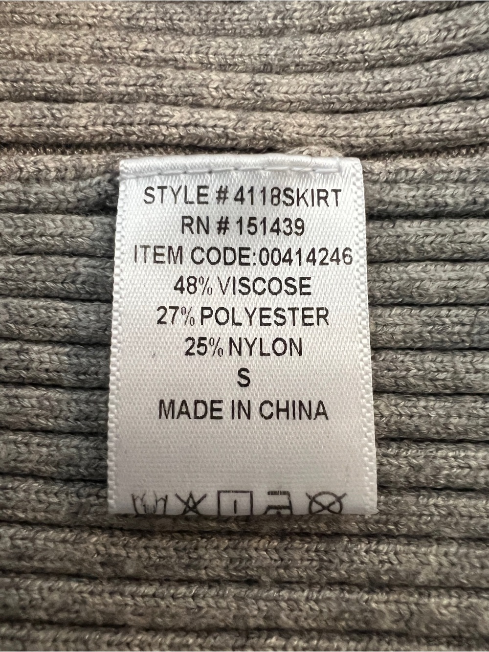 Forever 21 Gray Ribbed Knit Maxi Sweater Skirt- S - Picture 4 of 6